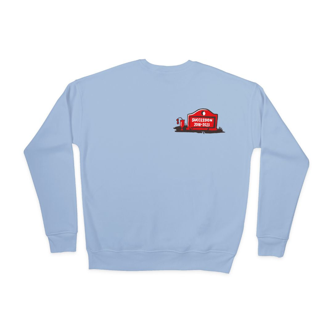 "Succession" Embroidered Crewneck - TV Graveyard Club