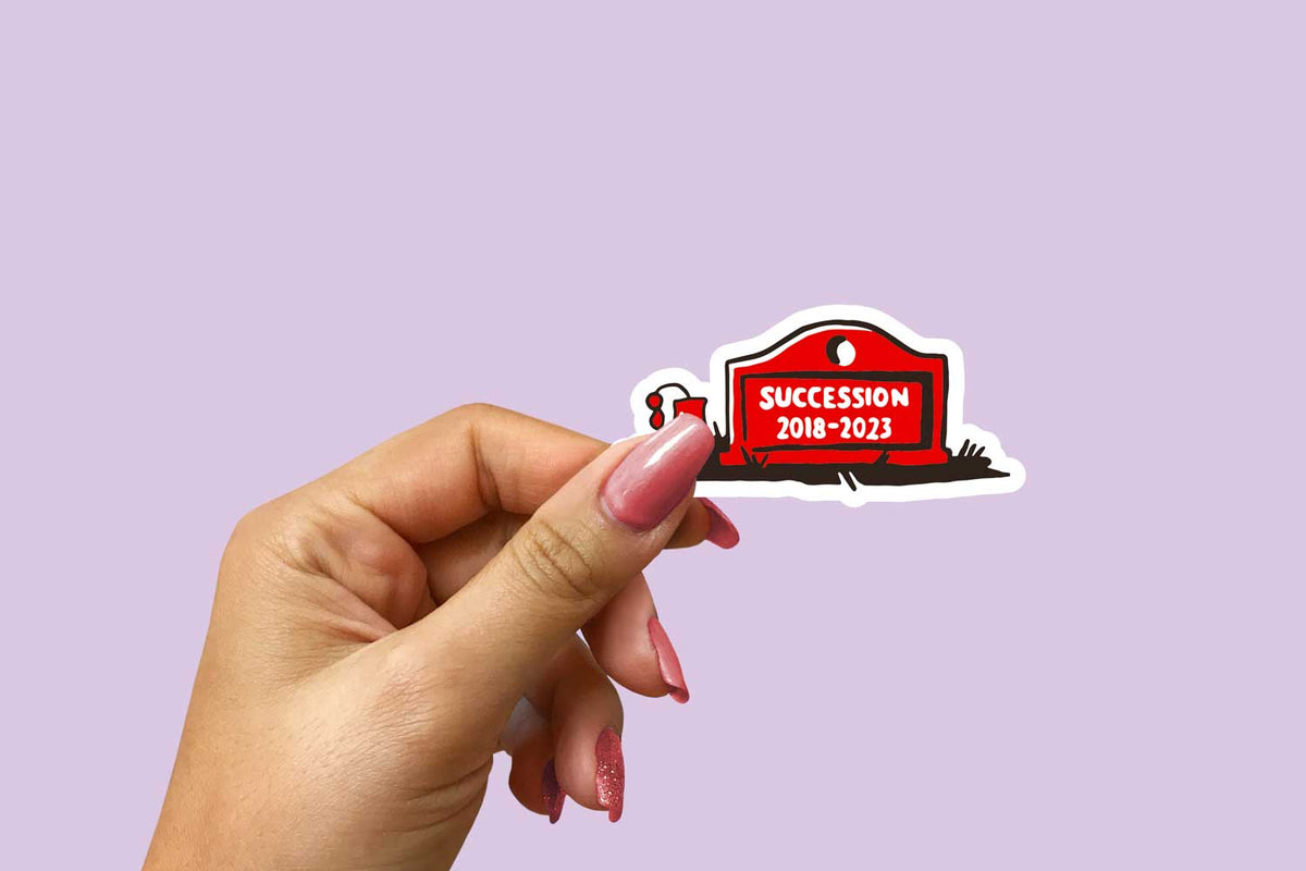 Succession - TV Graveyard Club Sticker