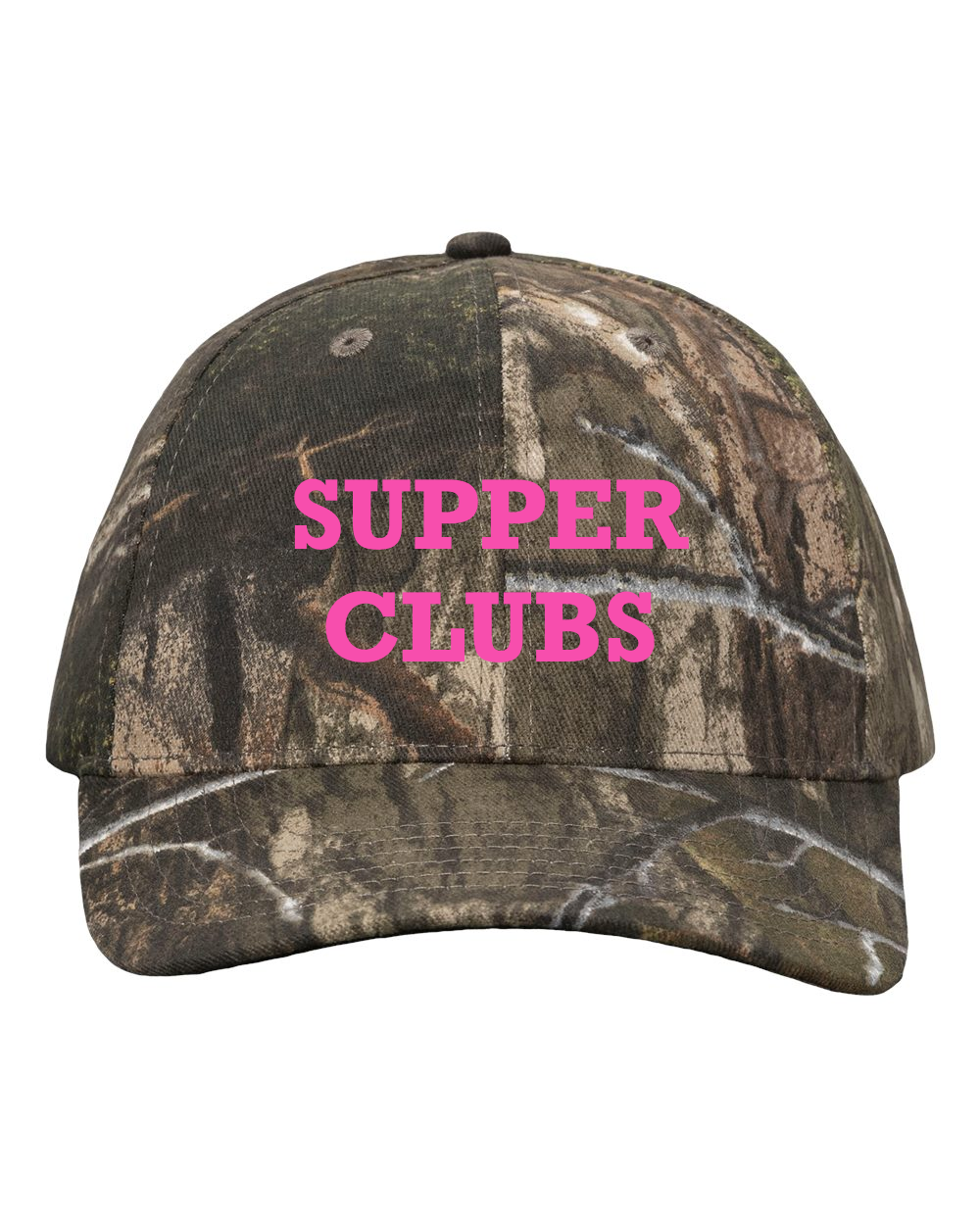 Supper Clubs Embroidered Camo Cap